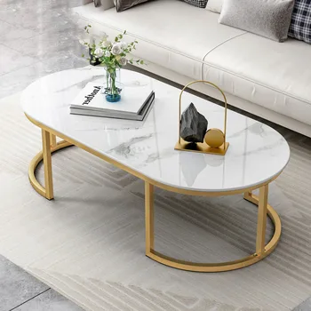 Современный простой журнальный столик в гостиной, роскошные минималистичные квадратные журнальные столики, Белый гламурный столик, Базовая мебель для дома