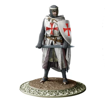 Солдат из смолы 1/24, рыцарь крестового похода, начало 12 века, базовая модель, набор для сборки неокрашенных фигурок в разобранном виде