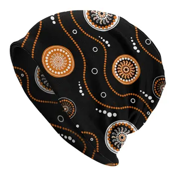 Уличные шапочки-бини в горошек, художественные шапочки австралийских аборигенов, лыжные шапочки, мягкие тонкие шляпы-капоты