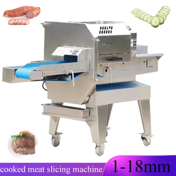 Устройство для нарезки вареного мяса, Микроэлектрическая Машина для нарезки бекона, колбасы, ветчины, коммерческая машина для нарезки