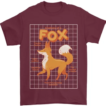 Футболка Anatomy of a Fox Funny Fox Fox из 100% хлопка