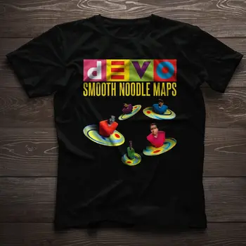 Футболка Devo, обложка альбома Smooth Noodle Maps, черная футболка Morning Dew, размер S-5XL