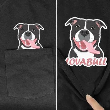 Хлопковые футболки CLOOCL Animal Dog, футболки Love Bull Pocket, Летние топы в стиле хип-хоп, графическая футболка, женские футболки, прямая поставка