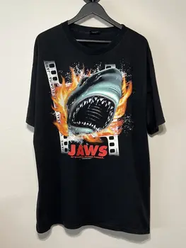 Челюсти Universal Studios Винтажный фильм 90-х, США, черная футболка, размер XL