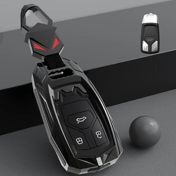 Чехол для защиты металлических ключей автомобиля Audi TT A7 A4 A4L 8S B9 Q5 2017 2018 2019 Дистанционный смарт-ключ Аксессуары для интерьера